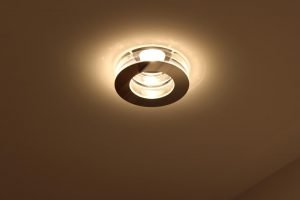 The hue emitting from this light fixture offers daily illumination to the home owner.
