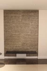 A floating bench offers anyone in the house a chance to hover above ground and reflect upon his or her day.