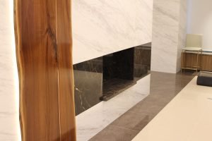 Various materials are seamlessly integrated to create one fabulous living space.