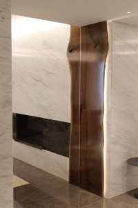 Various materials are seamlessly integrated to create one fabulous living space.